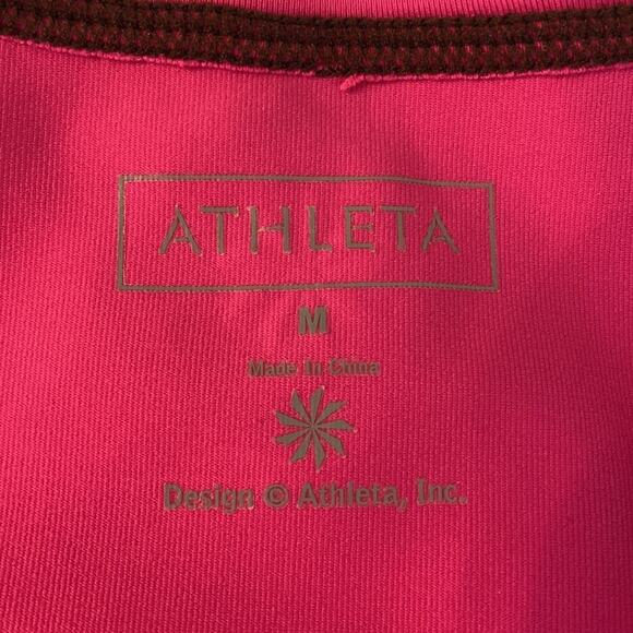 Athleta Swim Summer Shade Rashguard Tee Magenta Pink Size Medium - Picture 3 of 7